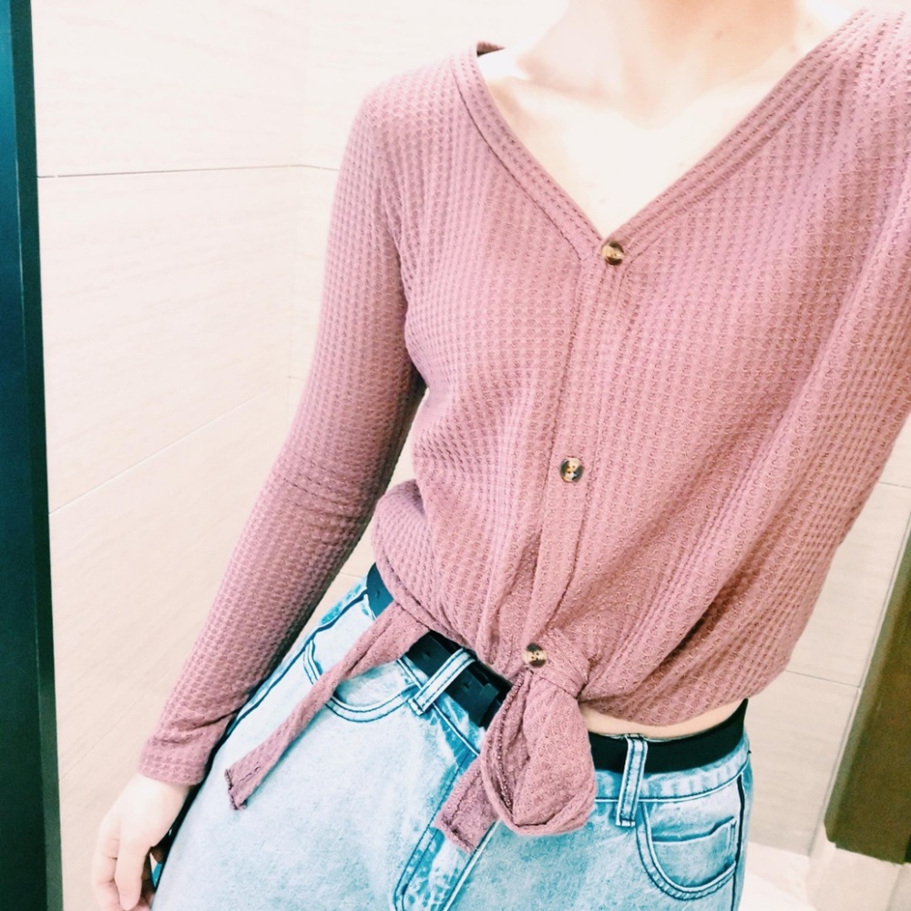 Jolimall Women Thermal Button-Front Top